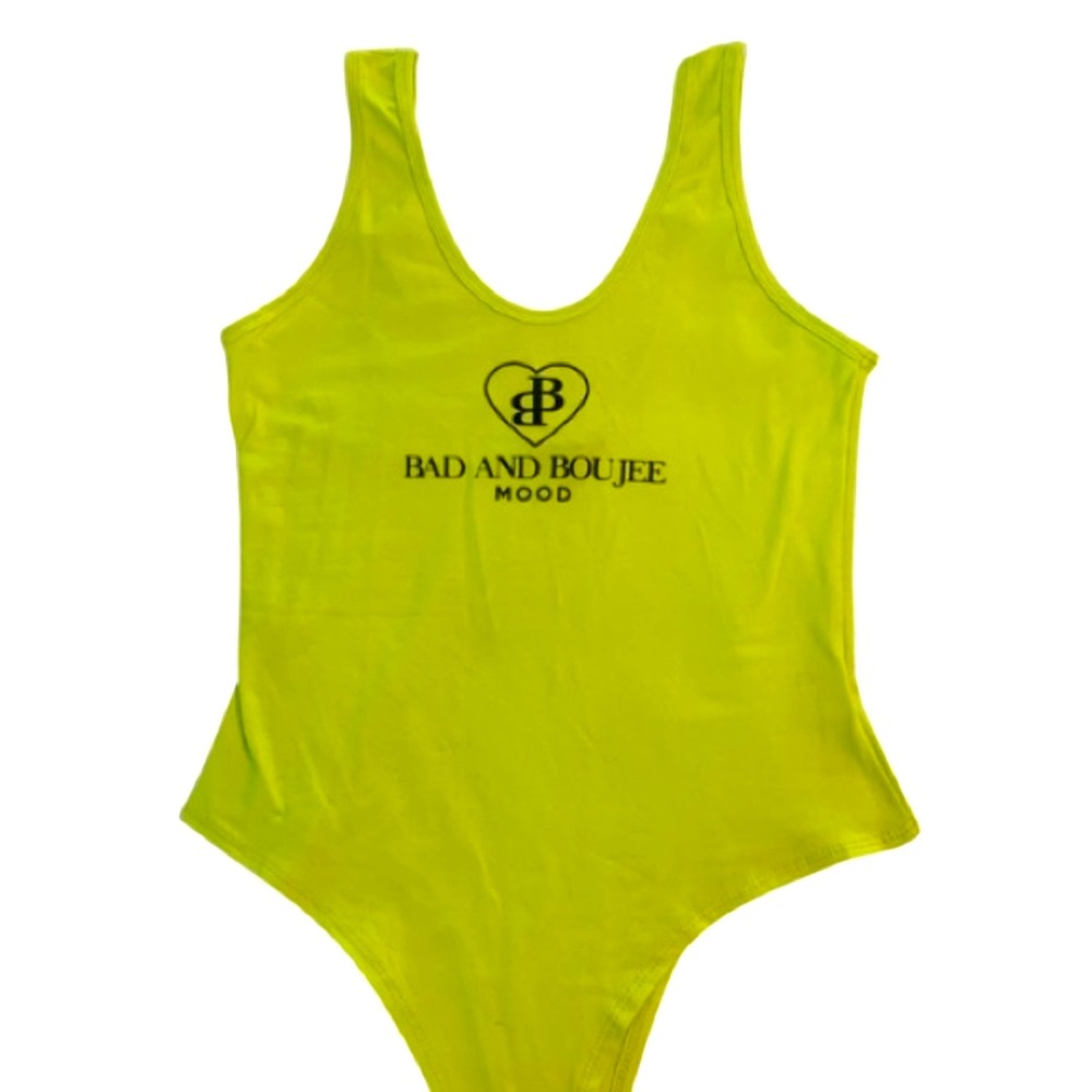 Fashion Nova lime green “Bad and Boujee” bodysuit - Picture 2 of 5